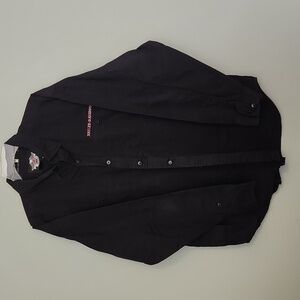 Harley-Davidson Men's Long Sleeve Button-Up Shirt, Embroidered, 100% Cotton - XL